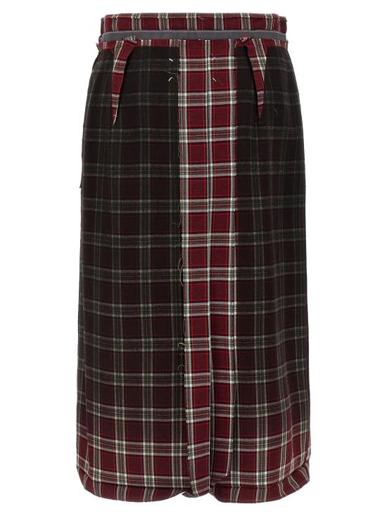 26SS 마르지엘라 페이디드 체크 울 스커트 S51ME0053M35710001F - MAISON MARGIELA