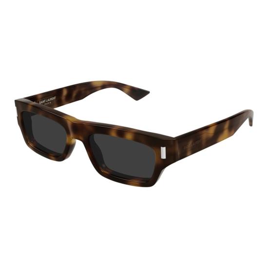 25FW 생로랑 선글라스 SL 837 직사각형 호피무늬 - SAINT LAURENT