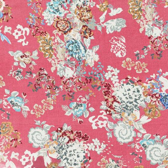  비스마야 머플러/스카프 레트로 블룸 반다나 마룬 - VISMAYA