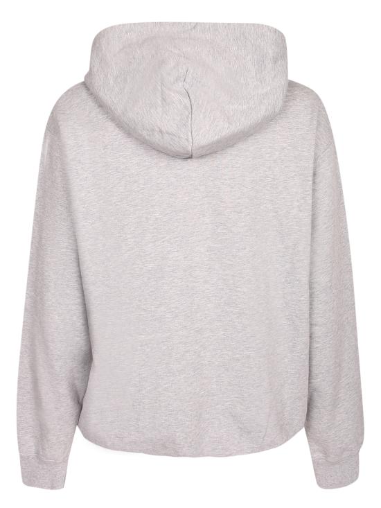 26FW 구찌 로고 프린트 코튼 저지 후드 티셔츠 788771 XJHDP 1230 Grey - GUCCI