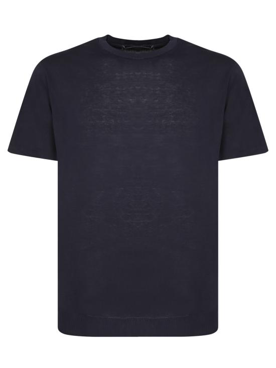 26SS 델 오글리오 반팔 티셔츠 DF0307 MARRONE 23 Blue