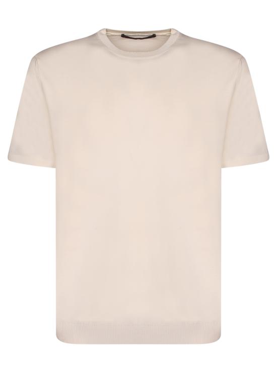 26SS 델 오글리오 반팔 티셔츠 DF0307 PANNA 100 White