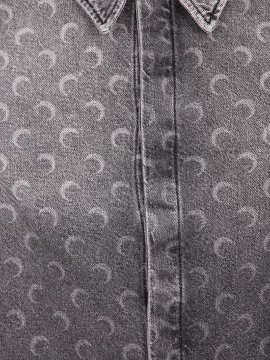 26SS 마린세르 긴팔 셔츠 USI035AC DEN0006 GR90 Grey - MARINE SERRE