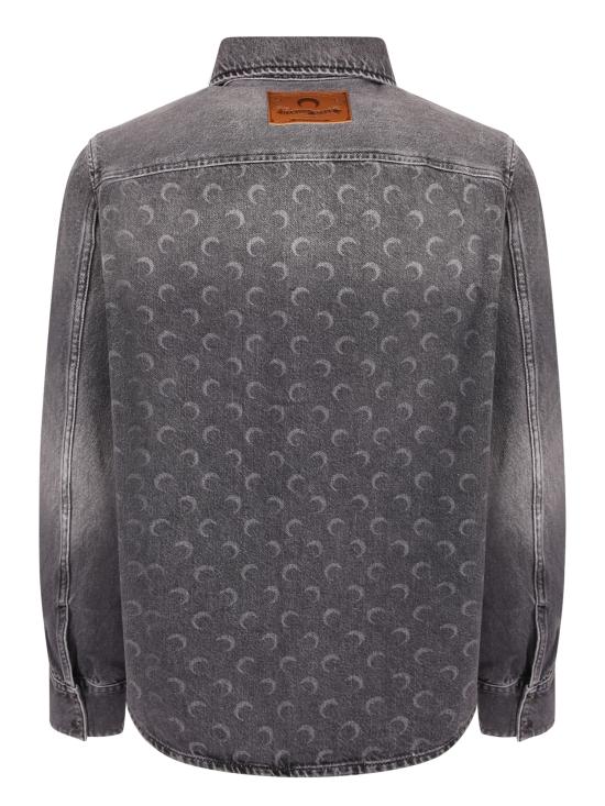26SS 마린세르 긴팔 셔츠 USI035AC DEN0006 GR90 Grey - MARINE SERRE