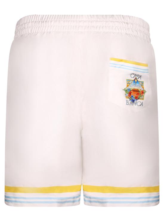 26SS 카사블랑카 숏팬츠 MSS26TR399 09 White - CASABLANCA