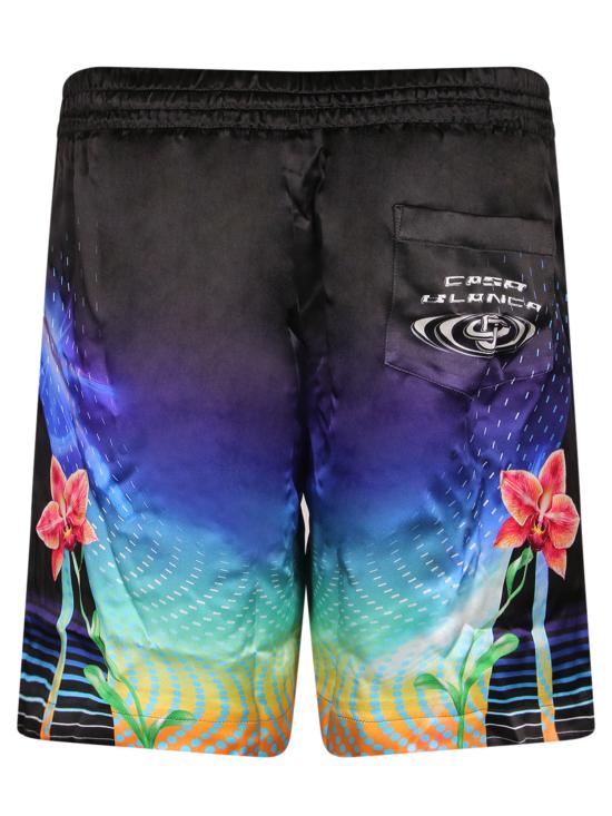 26SS 카사블랑카 숏팬츠 MSP26TR399 06 Black - CASABLANCA