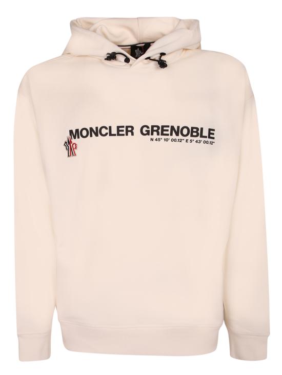 26SS 몽클레어 로고 후드 8G00011 8098U 041 White