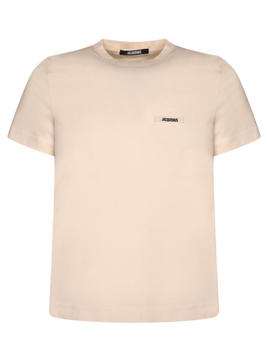 26SS 자크뮈스 그로그랭 로고 솟슬리브 티셔츠 TSW00550 AJ00029 131 Beige