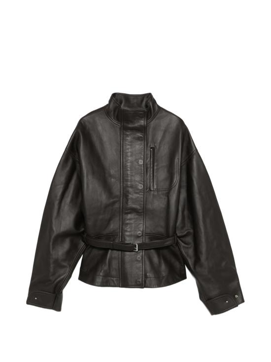 26SS 자크뮈스 가죽 자켓 OUW00122 AW00729 990 Black