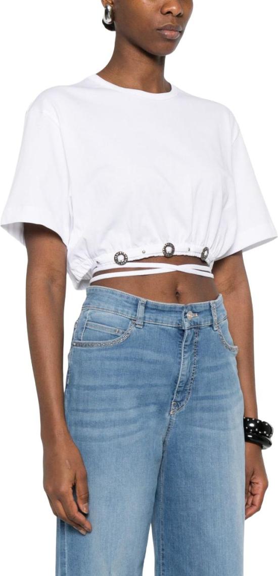 26SS 핑코 반팔 티셔츠 106907A3ARZ04 WHITE - PINKO