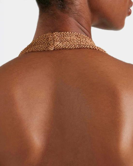  훈자 지 원피스 수영복 훈자 G 샌디 수영복 브라운 - HUNZA G