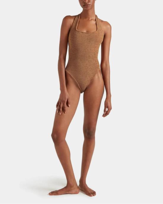  훈자 지 원피스 수영복 훈자 G 샌디 수영복 브라운 - HUNZA G