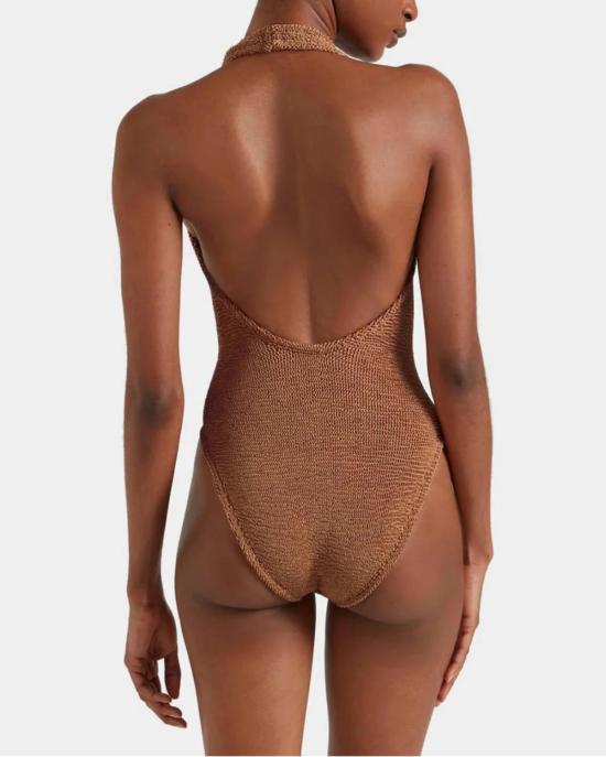  훈자 지 원피스 수영복 훈자 G 샌디 수영복 브라운 - HUNZA G