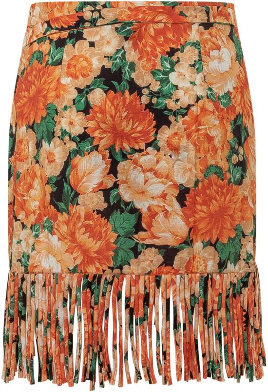 26SS 핑코 숏 스커트 106819A3AOAS4 ORANGE - PINKO