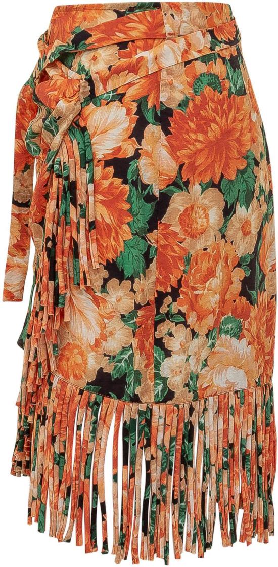 26SS 핑코 숏 스커트 106819A3AOAS4 ORANGE - PINKO