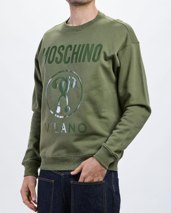 26SS 모스키노 긴팔 티셔츠 1702 7028 0427 MILITARE - MOSCHINO