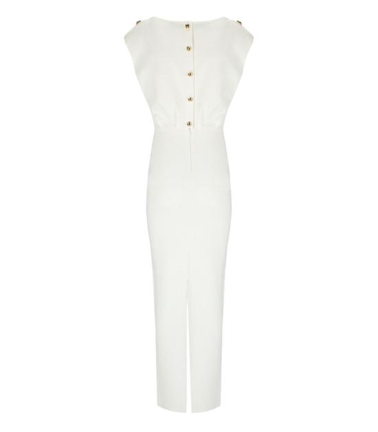 26SS 엘리자베타프랜치 롱 원피스 AM30B62E2 360 40 Ivory - ELISABETTA FRANCHI