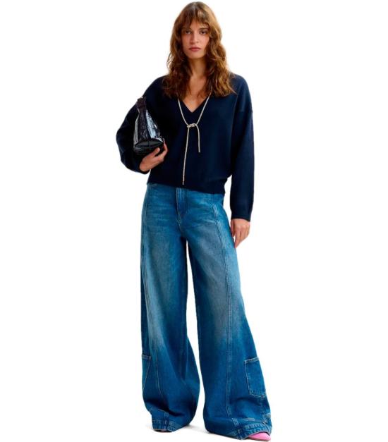 26SS 에센셜앤트워프 스웨터 JEMINI CN35 S Blue - ESSENTIEL ANTWERP