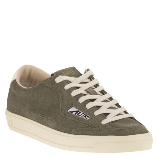 26SS 오트리 WINDSCAPE 로우 스니커즈 캔버스 SCLM OLIVE - AUTRY