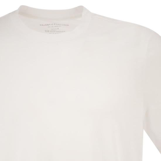 26SS 마제스틱필라쳐 반팔 티셔츠 S26M296 WHITE - MAJESTIC FILATURES