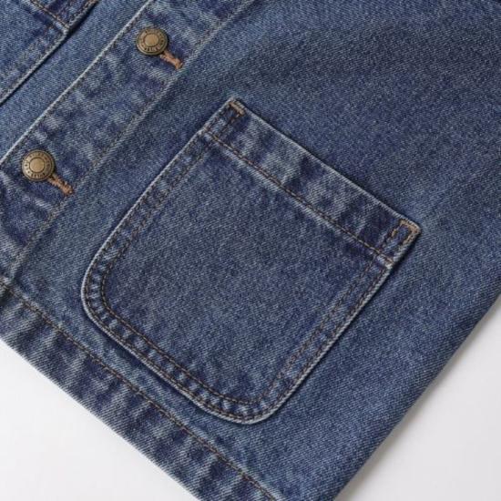  [키즈] 라일리 앤 크루 자켓 Rylee + Cru 키즈 데님 작업 코트 네이비 - RYLEE AND CRU