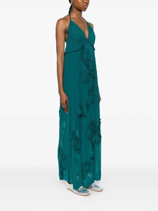 26SS 드리스 반 노튼 롱 원피스 0110323376 508 PETROL - DRIES VAN NOTEN