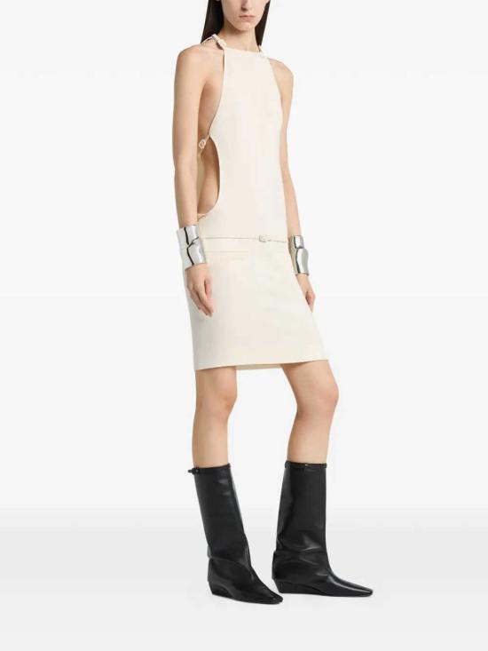 26SS 쿠레쥬 숏 원피스 226CRO875VI0071 HERITAGE WHITE 001 - COURREGES