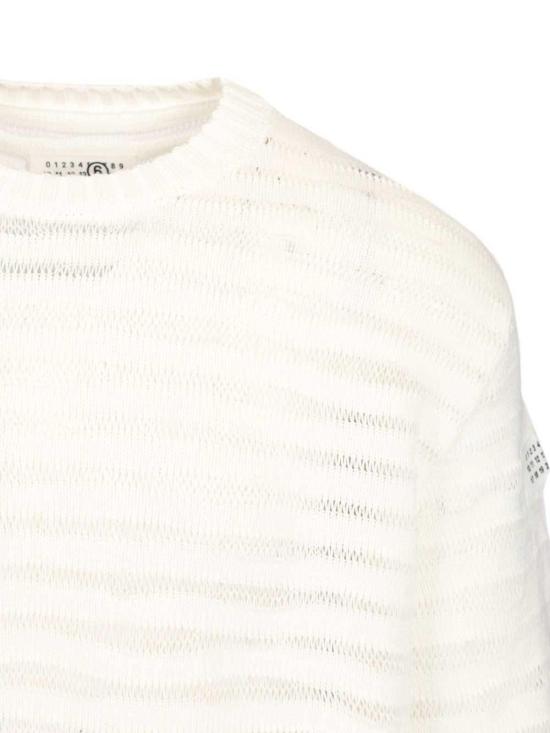 26SS MM6 메종마르지엘라 스웨터 SH0HL0036M13208101 White - MM6 MAISON MARGIELA