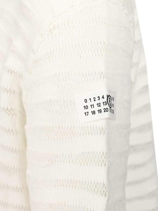 26SS MM6 메종마르지엘라 스웨터 SH0HL0036M13208101 White - MM6 MAISON MARGIELA