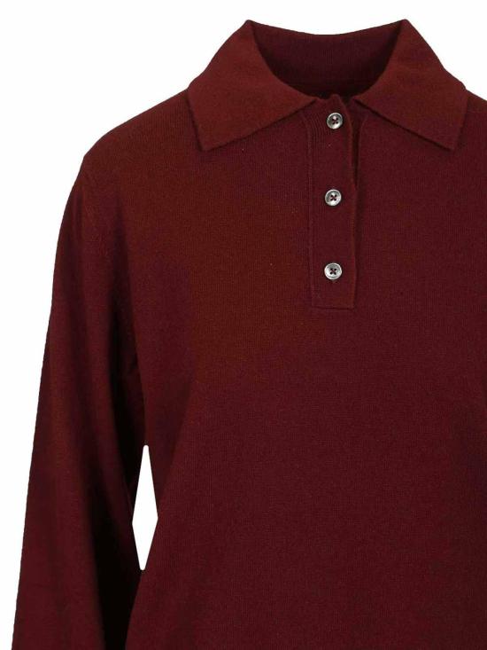 26SS 마르지엘라 폴로 니트 톱 S51GL0068M13225211 Dark Red - MAISON MARGIELA