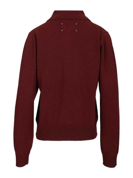 26SS 마르지엘라 폴로 니트 톱 S51GL0068M13225211 Dark Red - MAISON MARGIELA