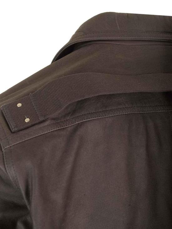  릭 오웬스 가죽 자켓 RU02D6766LSA078 Brown - RICK OWENS