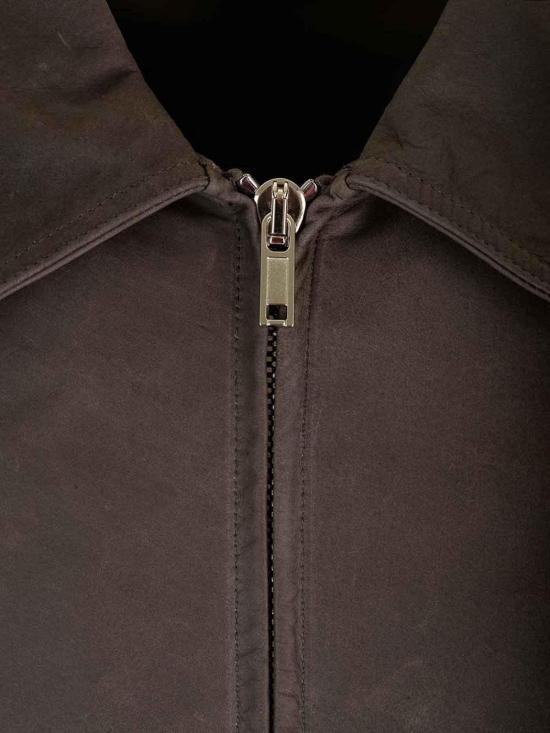  릭 오웬스 가죽 자켓 RU02D6766LSA078 Brown - RICK OWENS