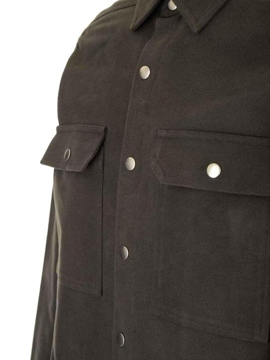  릭 오웬스 긴팔 셔츠 RU02D6729TB078 Brown - RICK OWENS