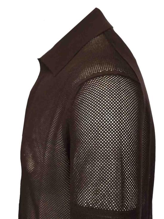 26SS 톰포드 폴로 티셔츠 KPS040YMC046ECC Brown - TOMFORD