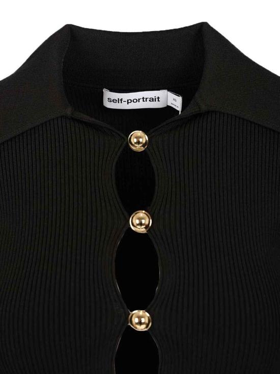 26SS 셀프 포트레이트 긴팔 티셔츠 RS26138TA Black - SELF PORTRAIT