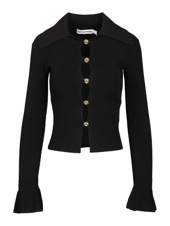 26SS 셀프 포트레이트 긴팔 티셔츠 RS26138TA Black