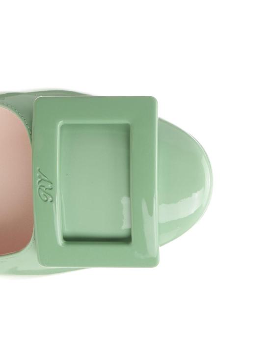 26SS 로저비비에 U 룩 발레리나 플랫 RVW66834910D1PT033 Green - ROGER VIVIER