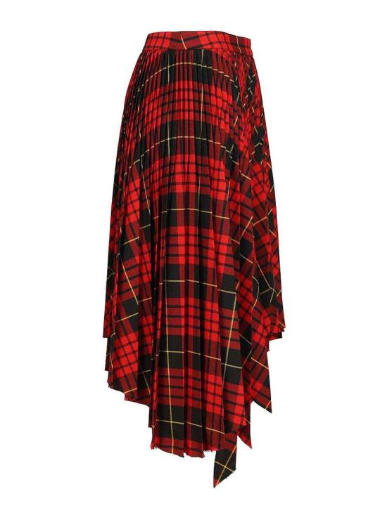 26SS 알렉산더 맥퀸 미디 스커트 857550QJAF26120 Red - ALEXANDER MCQUEEN