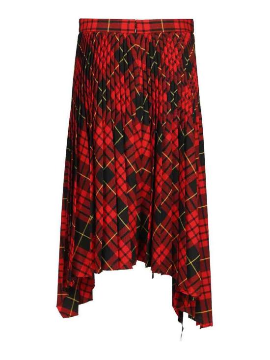 26SS 알렉산더 맥퀸 미디 스커트 857550QJAF26120 Red - ALEXANDER MCQUEEN