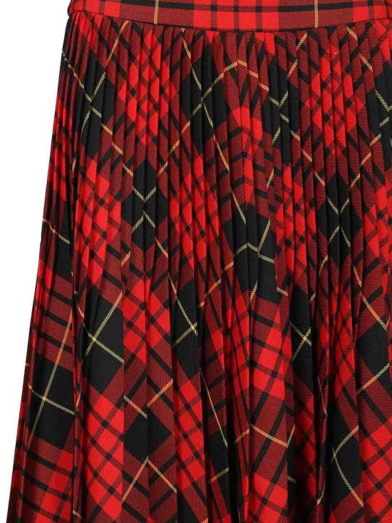 26SS 알렉산더 맥퀸 미디 스커트 857550QJAF26120 Red - ALEXANDER MCQUEEN