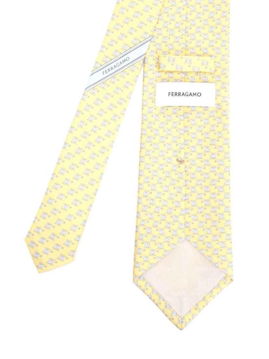 26SS 살바토레 페라가모 넥타이 351389000000000 Yellow - SALVATORE FERRAGAMO