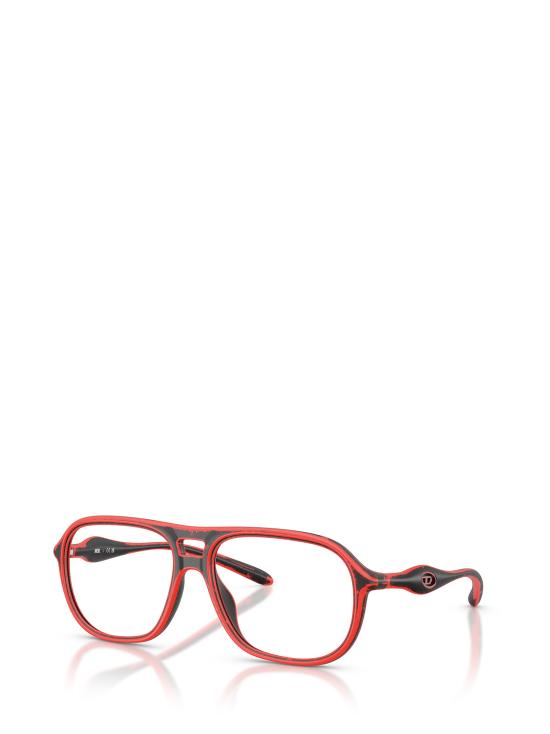 26FW 디젤 안경 DL6008U 2009 BLACK BARRELLING RED - DIESEL