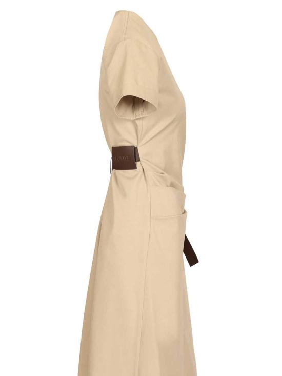 26SS 로에베 미디 스커트 S359Y09XKE2140 Beige - LOEWE