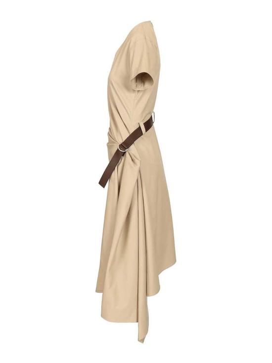 26SS 로에베 미디 스커트 S359Y09XKE2140 Beige - LOEWE