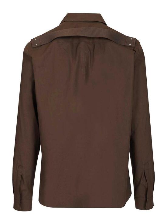26SS 릭 오웬스 긴팔 셔츠 RU01F2237P78 Brown - RICK OWENS