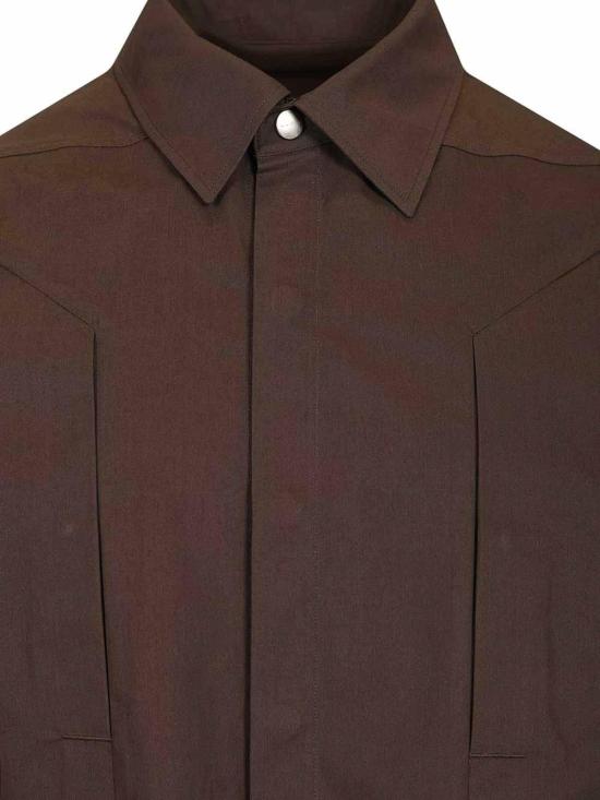 26SS 릭 오웬스 긴팔 셔츠 RU01F2237P78 Brown - RICK OWENS