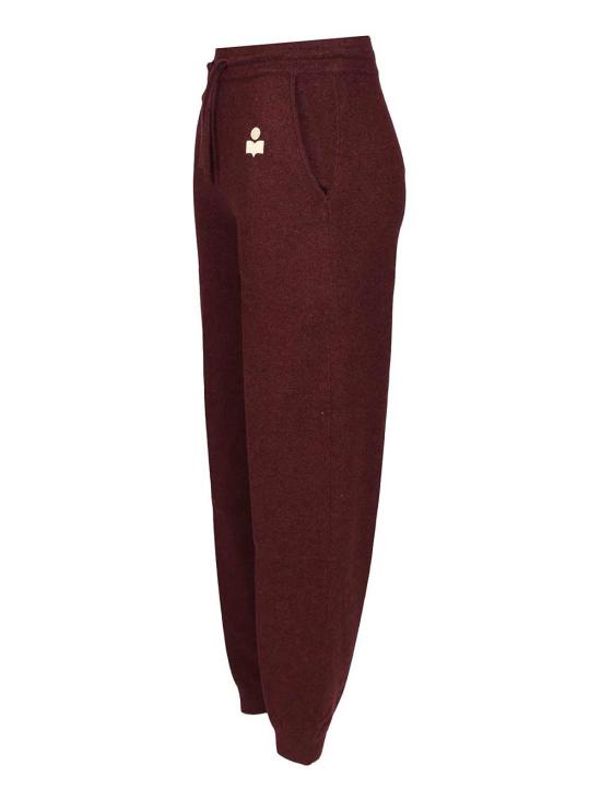  이자벨마랑에뚜왈 트레이닝/조거 팬츠 23APA0105FAA3L75E80BY Dark Red - ISABEL MARANT ETOILE