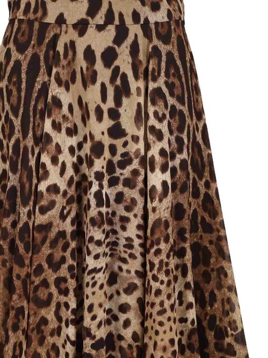 26SS 돌체앤가바나 레오파드 프린트 쉬폰 서클 스커트 F4CSOTIS1DYHY13M Animal Print - DOLCE & GABBANA