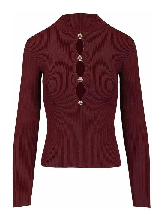 26SS 셀프 포트레이트 민소매 티셔츠 RS26138T Dark Red